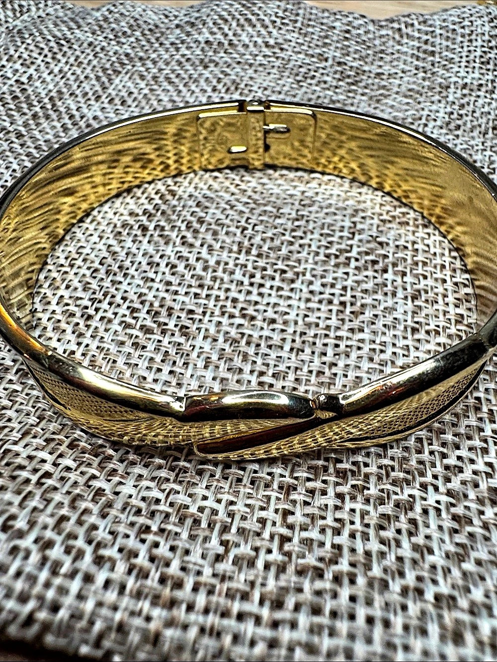 Gold-Tone Textured Belt